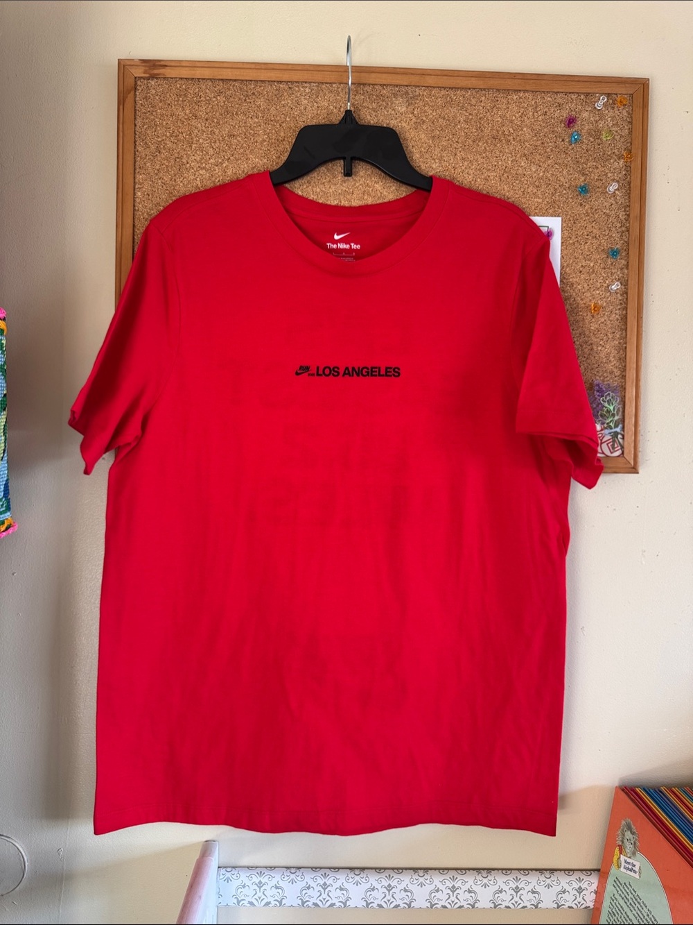 Nike Men’s Red Los Angeles Graphic Short Sleeve Tee